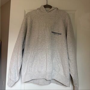 Fear Of God Essentials Light Grey Hoodie